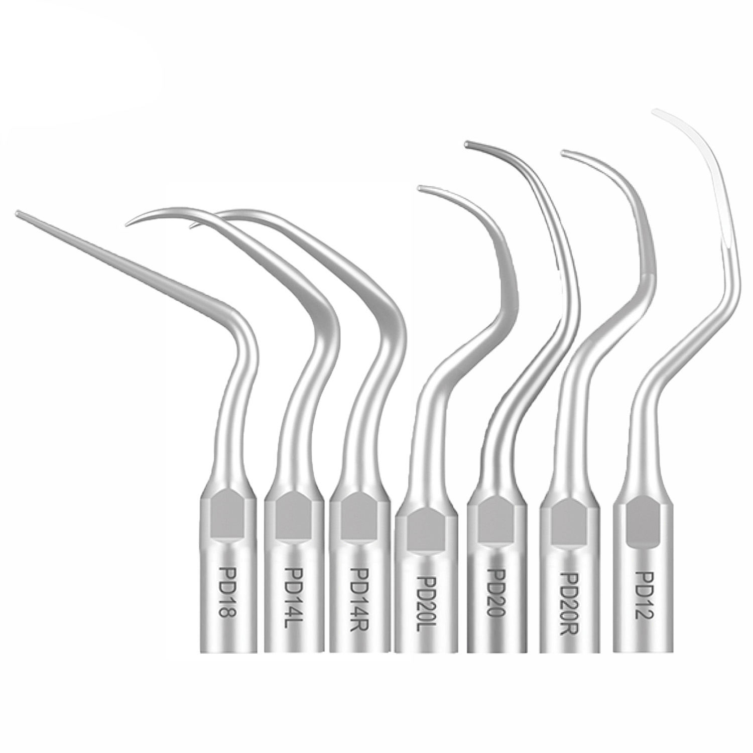 10 Stück Refine® Piezo Spitzen für Parodontologie PD2L PD2LD PD2R PD2RD PD5 PD6 PD7 PD8 PD10 (Kompatibel mit SATELEC NSK DTE GNATUS)