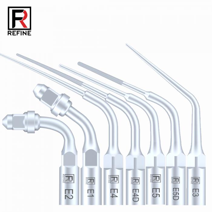 5 Stücke Refine® Ultraschall Scaler Piezo Spitzen für Endodontie E1 E2 E3 E4 E4 E6 E7 E8 E9 E10 E11 E14 E15 Kompatibel EMS MECTRON WOODPECKER