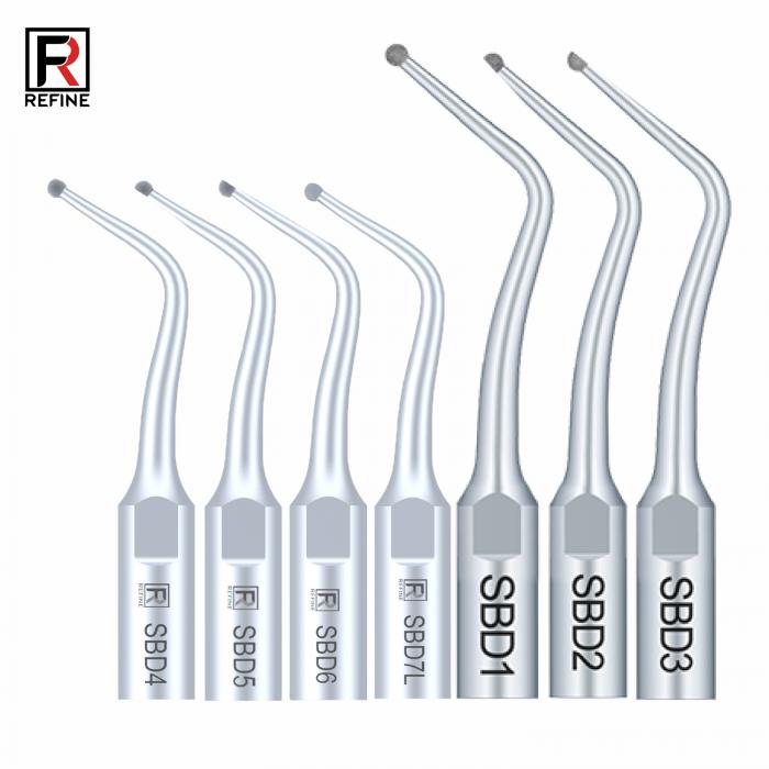 5 Stücke Refine® Ultraschall Scaler Spitzen für Restauration SBD1 SBD2 SBD3 SBD4 SBD5/6 SBDR SBDL SBD7L SBD7R Kompatibel SATELEC NSK DTE GNATUS