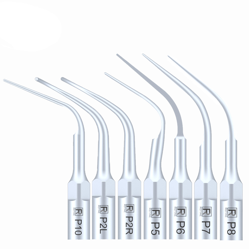 5 Stücke Refine® Ultraschall Scaler Spitzen für Parodontologie P2L P2R P2LD P2RD P5 P6 P7 P8 P10 P11 P12 P14L Kompatibel EMS Woodpecker