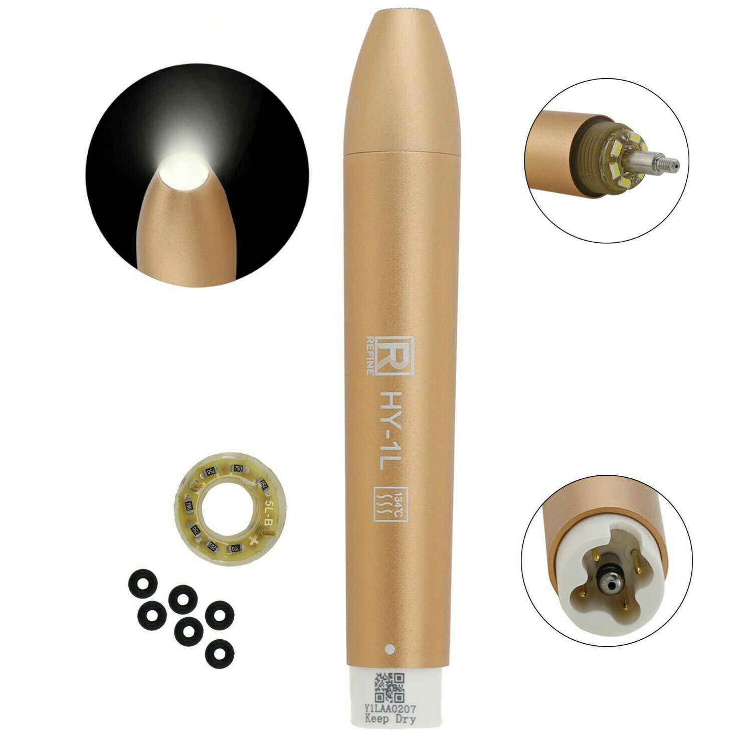 Refine® HY-1L LED Ultraschall Scaler Handstück Kompatibel Satelec Newtron Acteon P5 B.LED