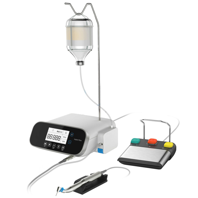 Venton M1 Brushless Implant Motor System mit Wasserdichtem Fußschalter (mit Licht/ohne Licht)