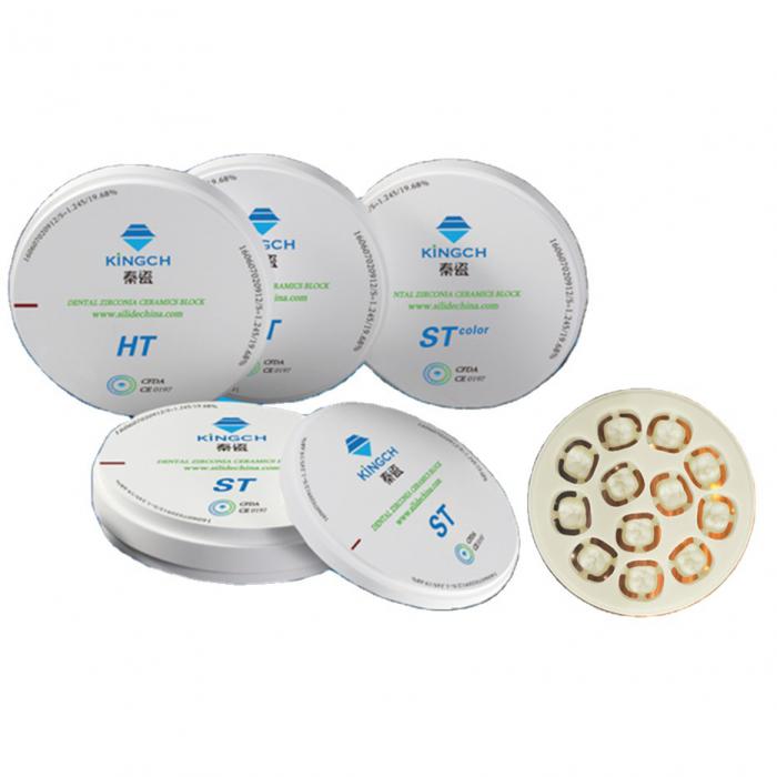 Kingch® 98*10-25mm HT/ST Dentallabor Zirkon Ronden Zirkonoxid Fräsrohlinge (für Open CAD/CAM Fräsmaschine)