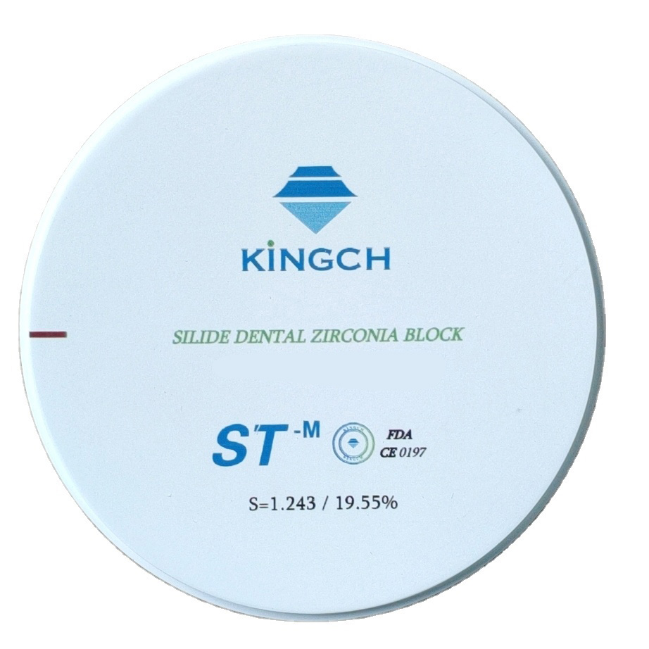 Kingch® ST-M 98/95/89mm Dentallabor Mehrschichtig Vorgefärbt Zirkon Ronden Zirkonoxid Blöcke