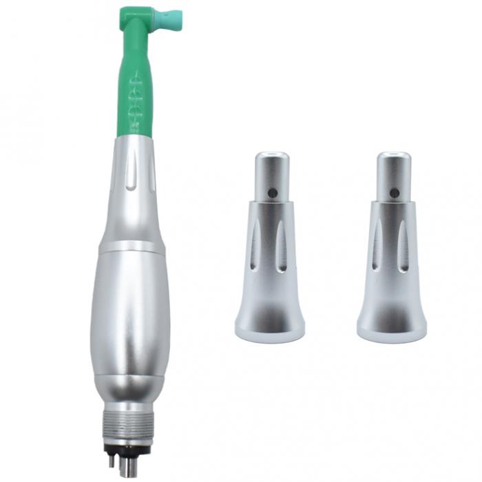 Dental 4:1 Prophylaxe Winkelstücke Handstück (3 Nasenkegel + Midwest 2/4 Löcher E-Typ Luftmotor-Kit + 50 Stück Kunststoff-Ersatzköpfe)