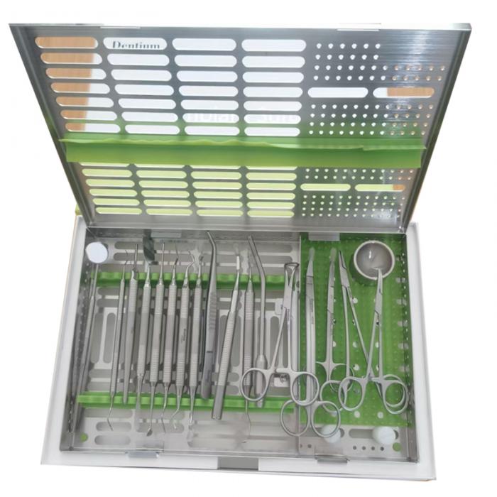 Dentium Oralchirurgie Kit 18-teiliges Zahnimplantat Chirurgie Set Basis Instrumentenset