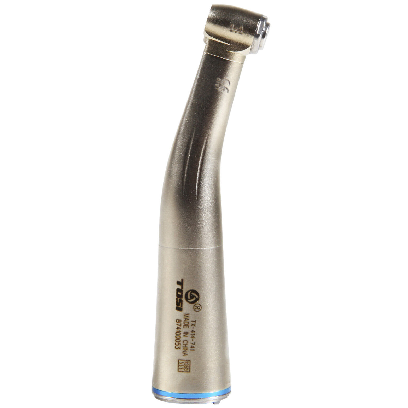 TOSI TX-414-741 Dental Blau Winkelstück Handstück (Innenwasser, Faseroptik, E-Typ)