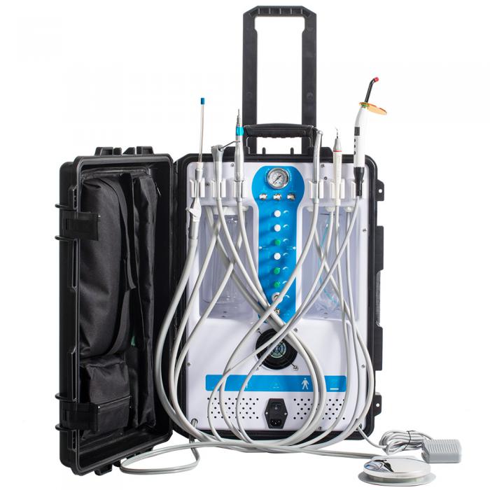 Greeloy® GU-P206S Mobile Zahnärztliche Behandlungseinheit ( Luftverdichter + Aushärtung Licht + Scaler)