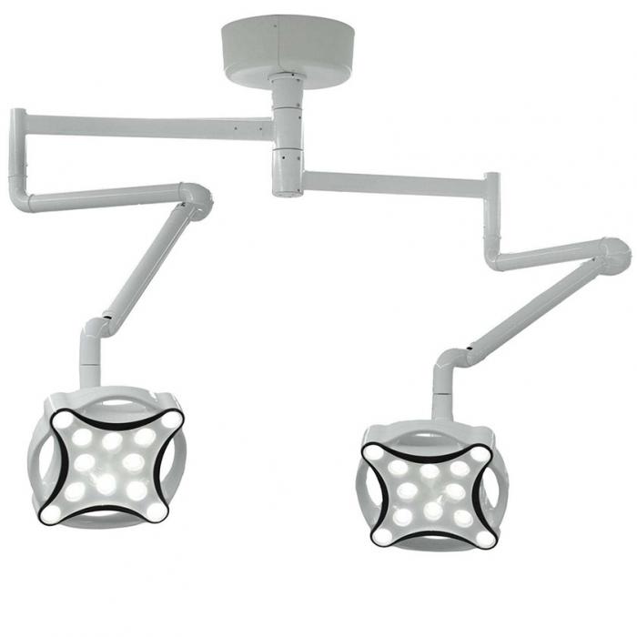 Micare JD1700 Doppelkopf LED Zahnarztlampe / Dental OP Leuchte mit Deckenmontage