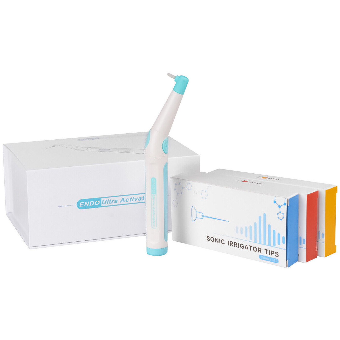 Dental Ultrasonic Activator Endoactivator mit 60 Stk. Wurzelkanalspüler Spitzen