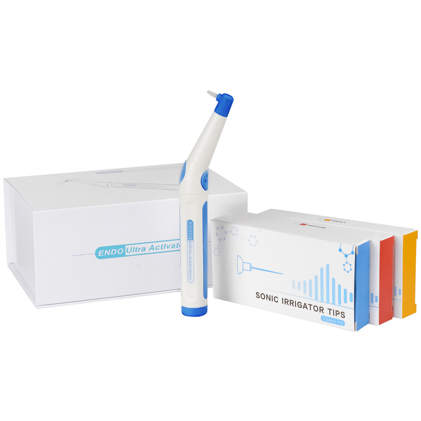 Dental Ultrasonic Activator Endoactivator mit 60 Stk. Wurzelkanalspüler Spitzen