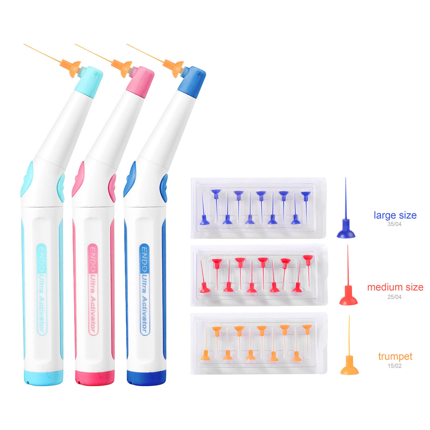 Dental Ultrasonic Activator Endoactivator mit 60 Stk. Wurzelkanalspüler Spitzen