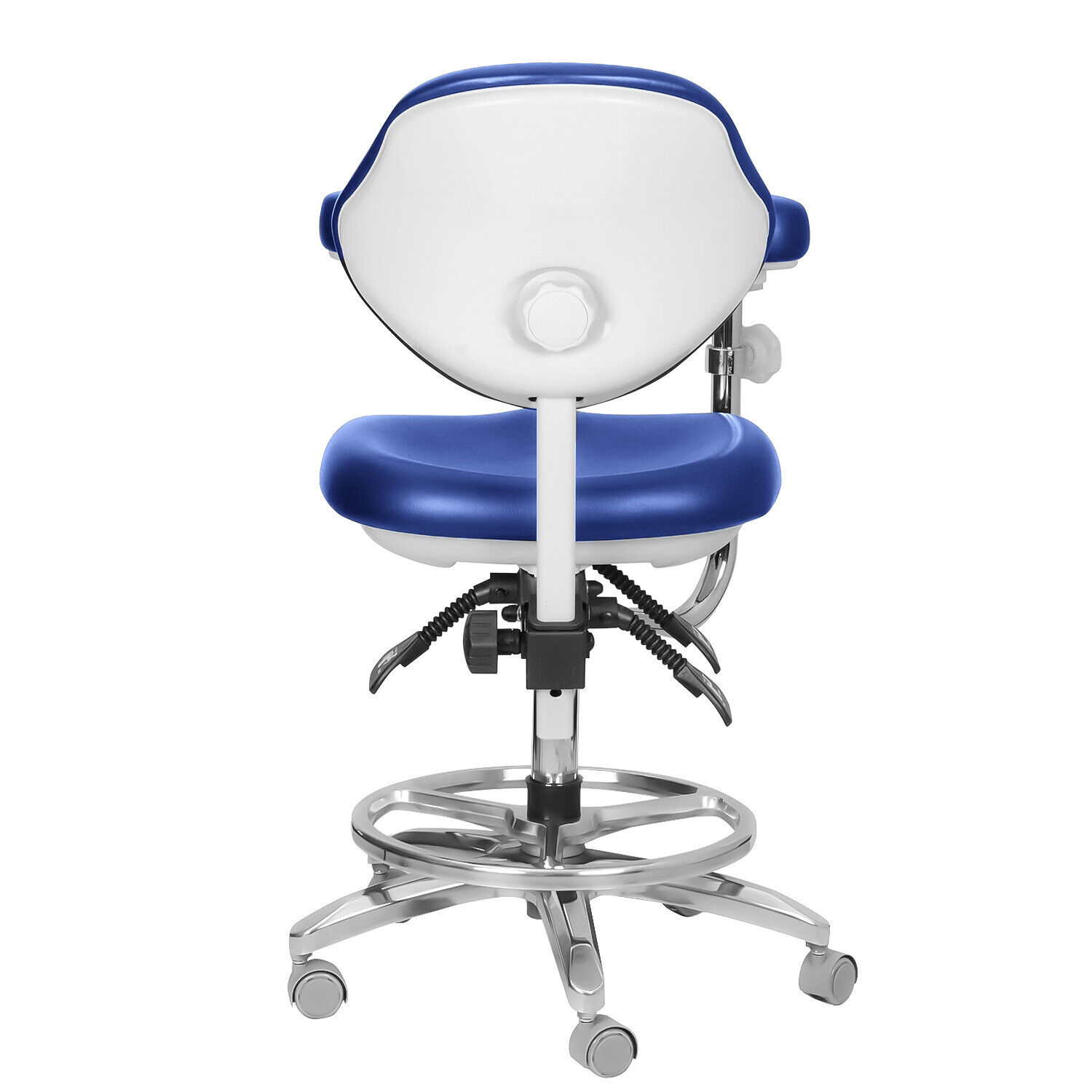 QIYUAN QY-600M-B2 Mobiler Zahnarzthelferin Hocker Zahnarztstuhl mit 360° Drehbarer Armlehne