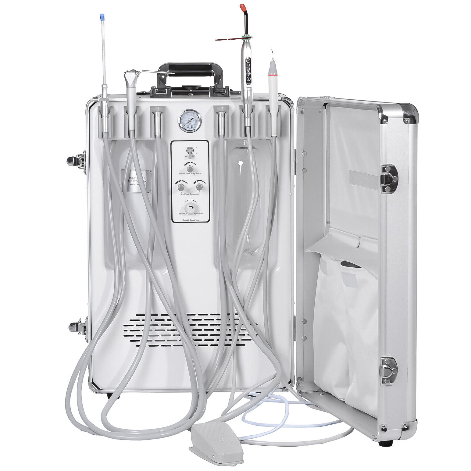 Getidy G13-B Mobile Dentaleinheit mit Luftkompressor + Polymerisationslicht und Scaler