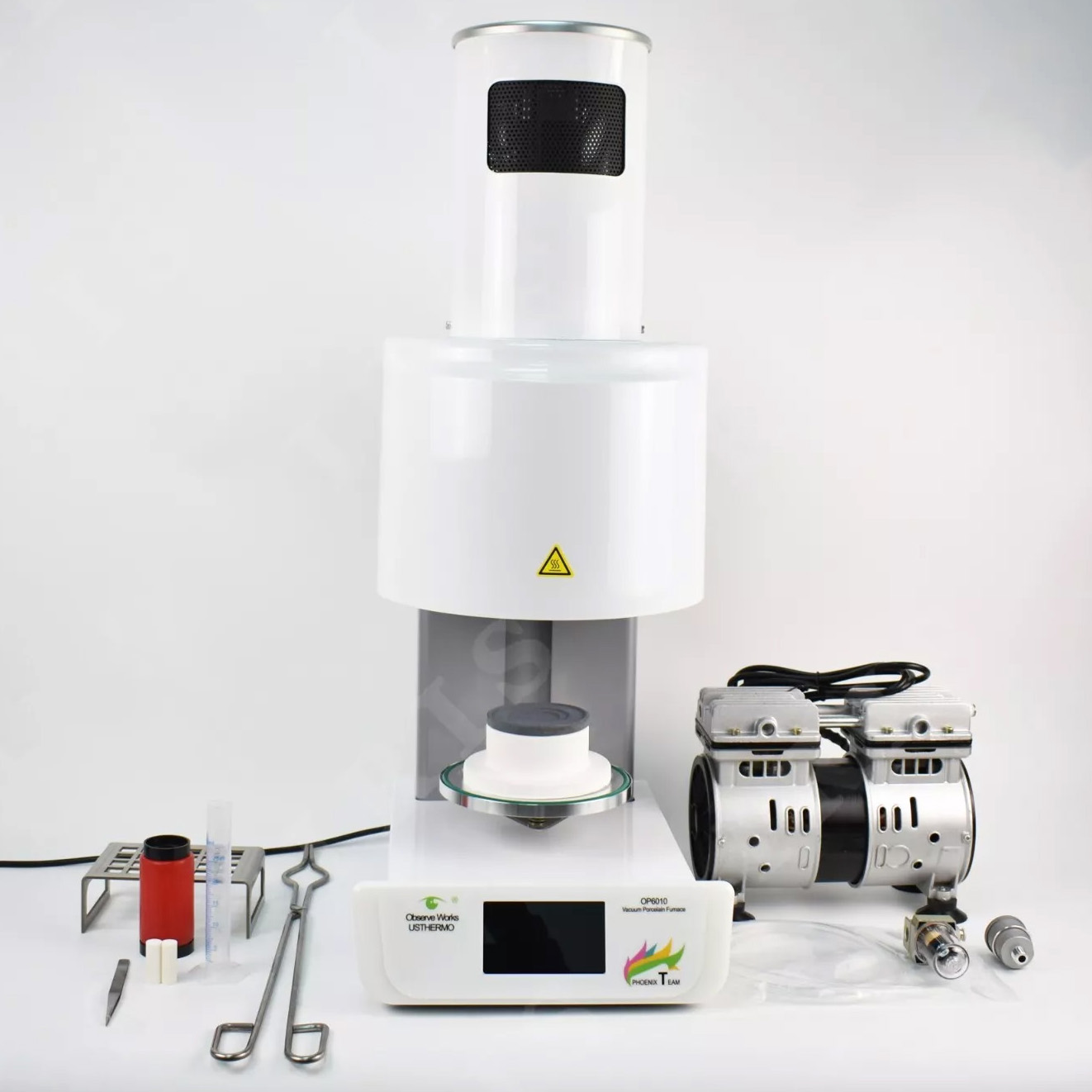 PHOENX OP6010A Plus Keramikpressofen Mit Vakuumpumpe zum Brennen von Keramikmaterial für Zähne