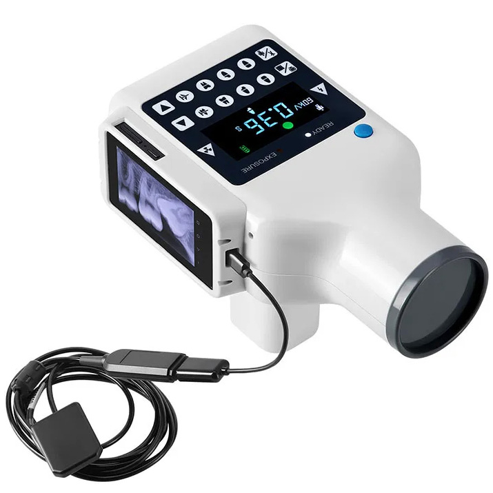 Tragbares Dental Röntgengerät mit eingebautem Bildschirm + Digitaler Intraoral Röntgensensor