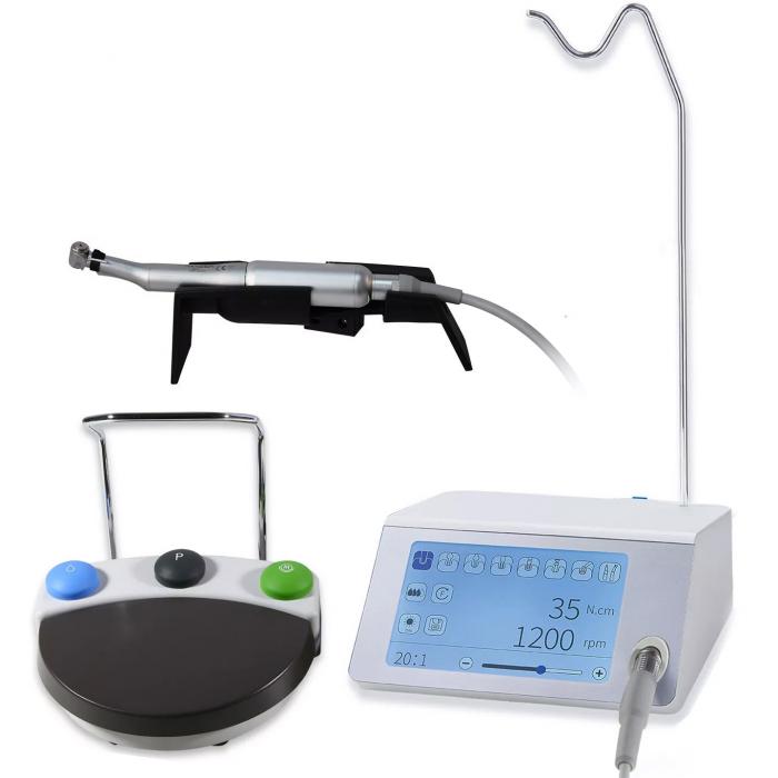 Tealth EM-3 Dental Implantologiemotor,Chirurgische Implantsystem mit 2 Winkelstücken