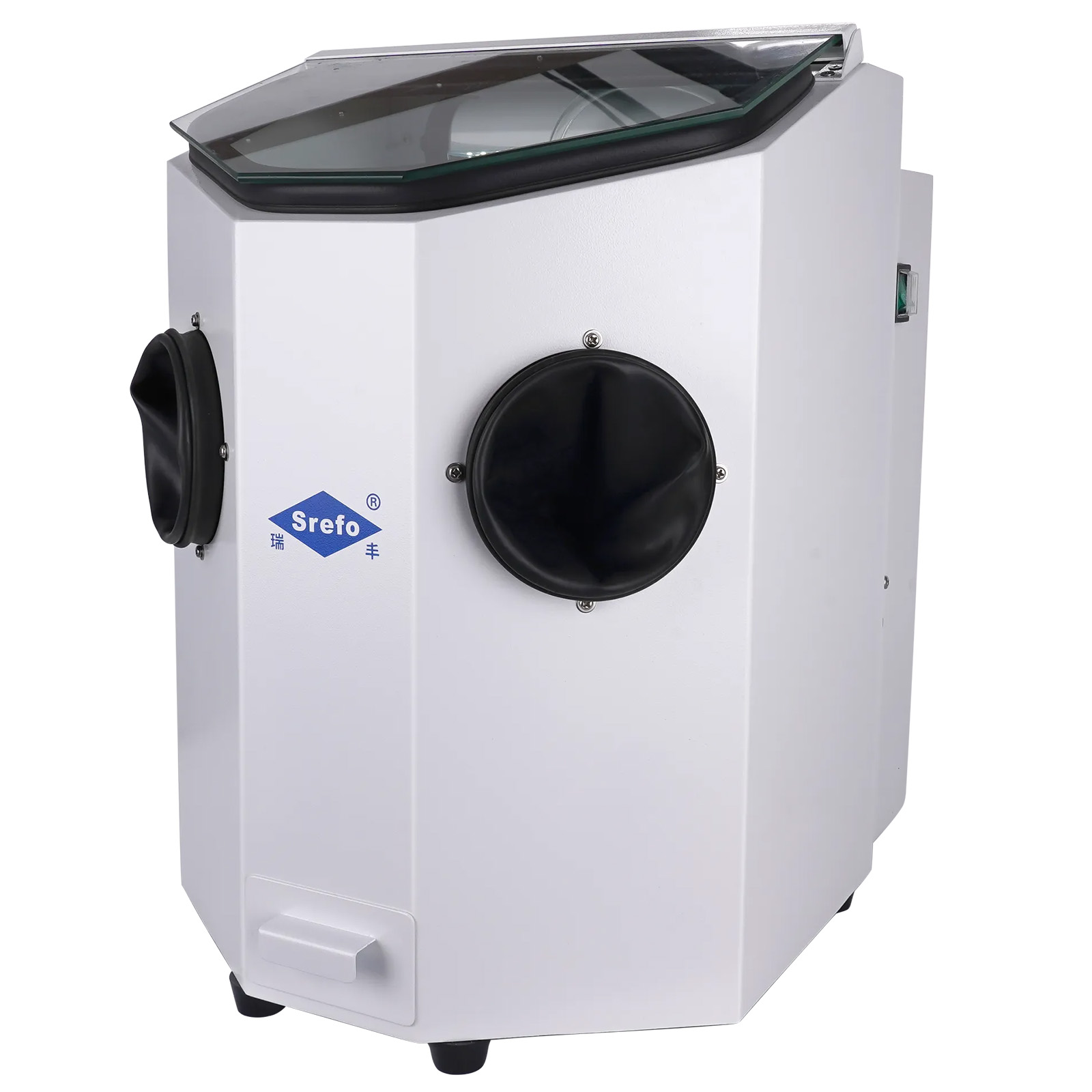 Srefo R-606-1 Zahntechnik Sandstrahlgerät aus Aluminiumoxid, Feinstrahlkabine