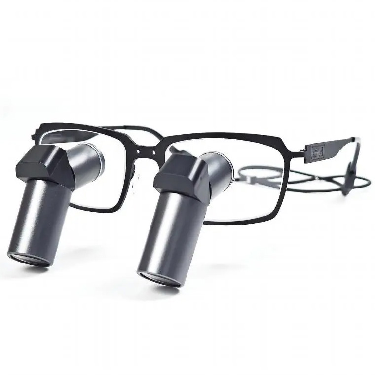 Micare JENM-650X 6.5X Dental Ergonomic Lupenbrille,Zahnmedizin TTL Lupenbrille (Vollmetall Linse)