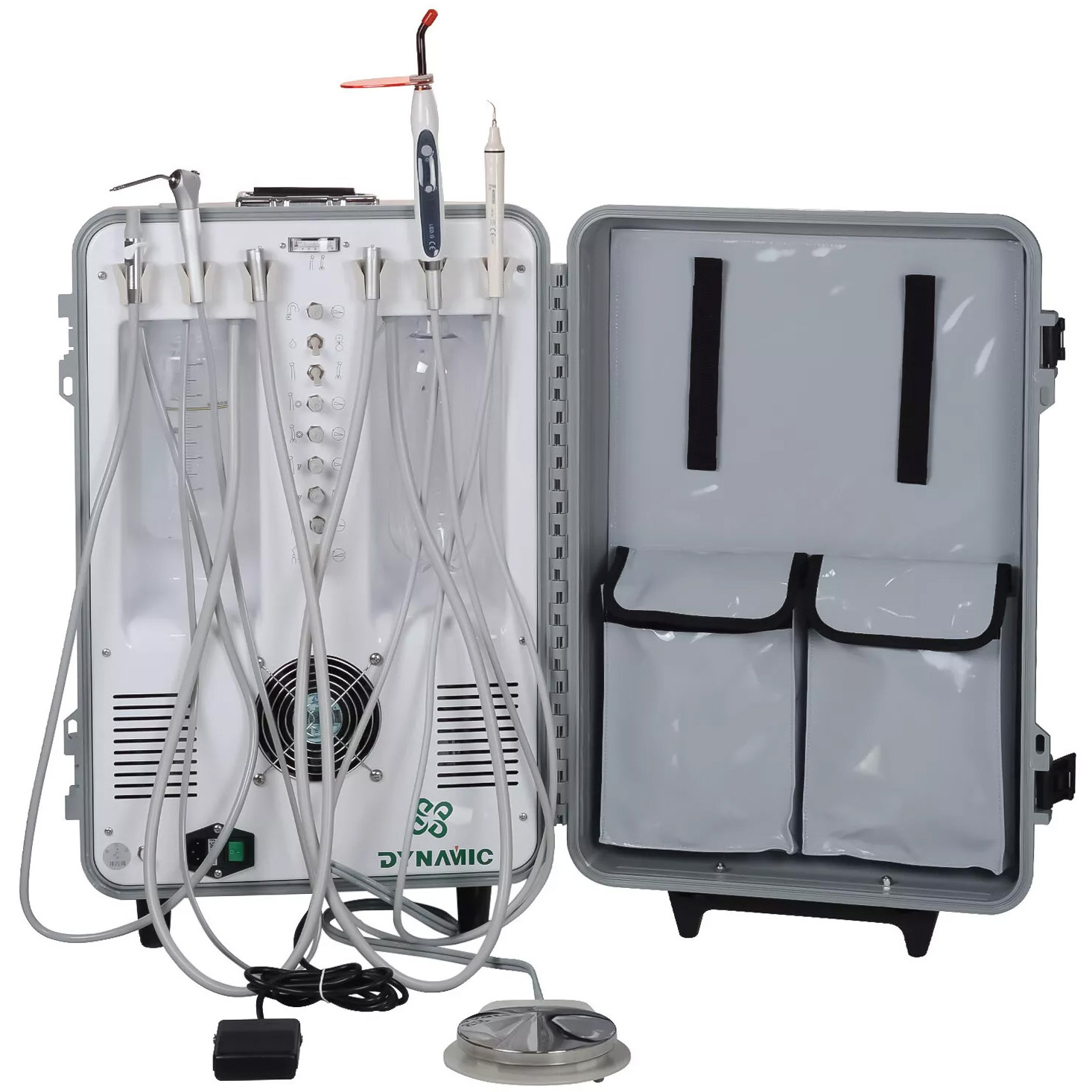 Dynamic® DU893 Mobile Dentaleinheit Mit Luftverdichter + Polymerisationslampe + Scaler