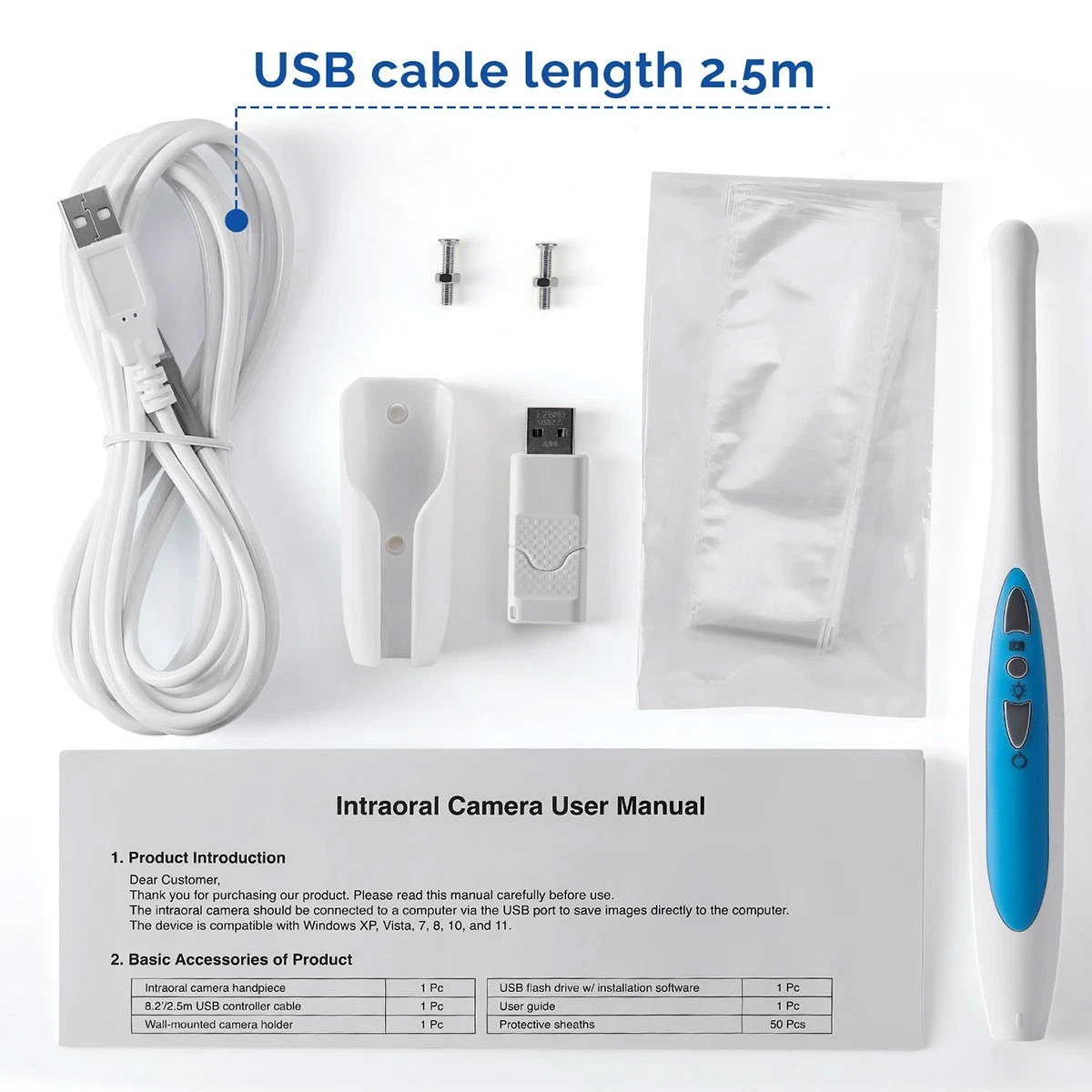 Magenta MD280 720P HD USB Dentale Intraoralkamera für Win 10/11