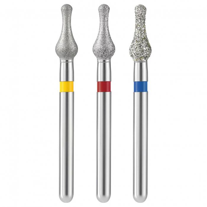 5 Stück/Kasten Dental-Diamantbohrer (Körnung fein/extra fein/mittel)