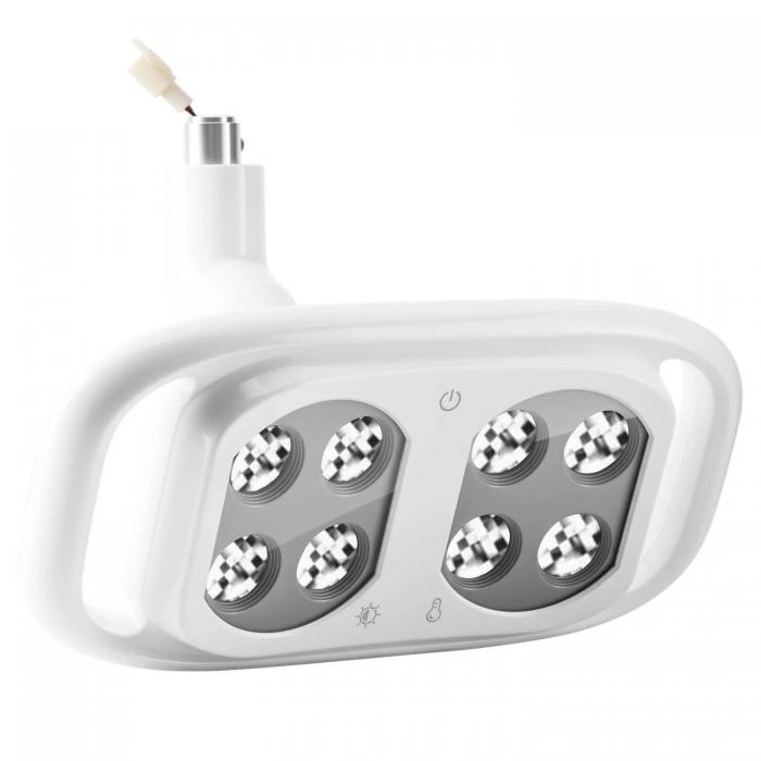 Zahnarztlampe 8 LEDs, 10 W, zweifarbig einstellbar mit infrarot-induktive
