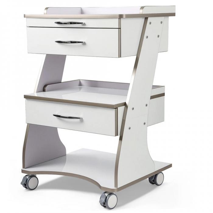 Dentech G06 dental gerätewagen, zahnärztlicher behandlungswagen mit instrumentenablage