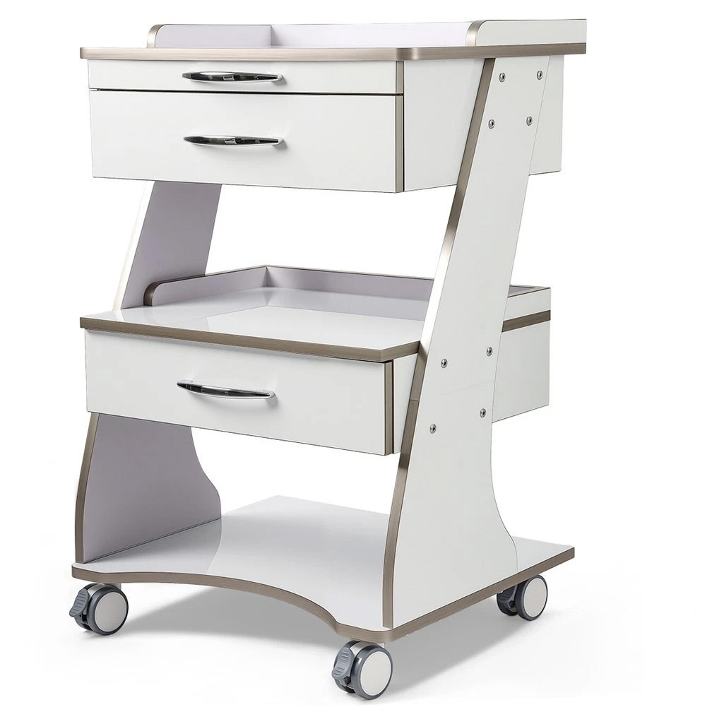 Dentech G06 dental gerätewagen, zahnärztlicher behandlungswagen mit instrumentenablage