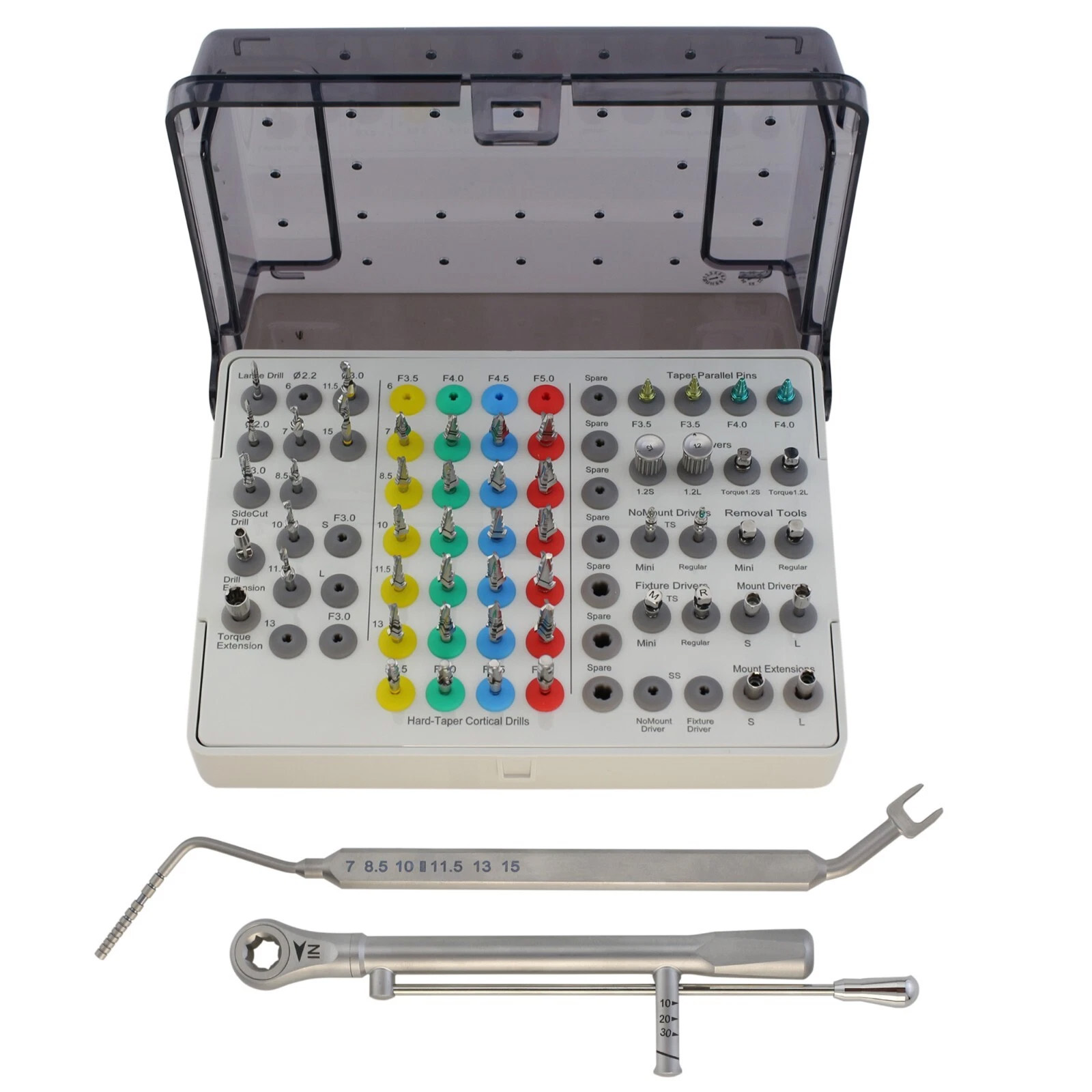 Universal Implantat Konus Chirurgie Set Führungsspiralbohrer-Instrumente Hiossen OSSTEM-Stil