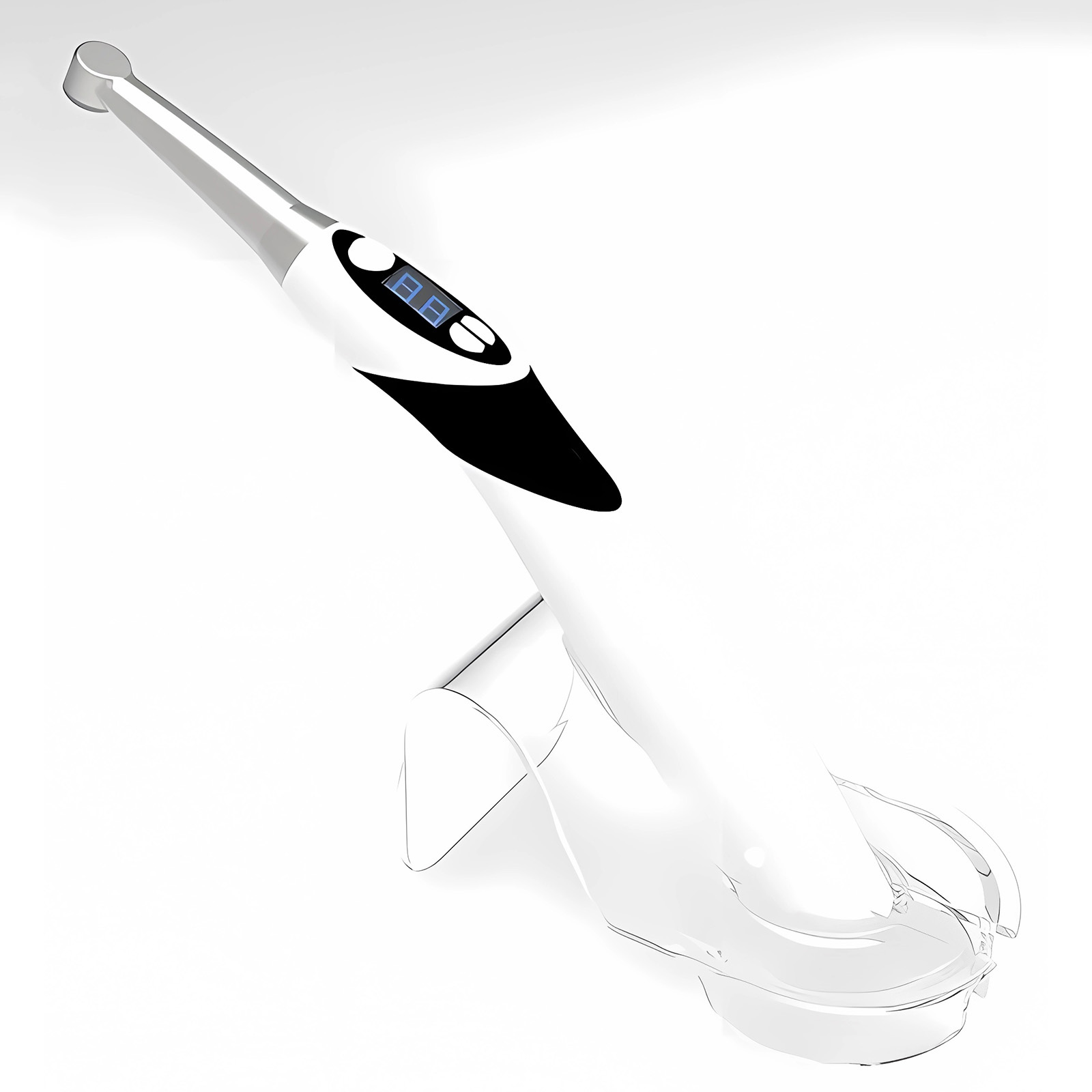 Kabellose LED-Polymerisationslampe Dental – 1 Sekunde Aushärtung