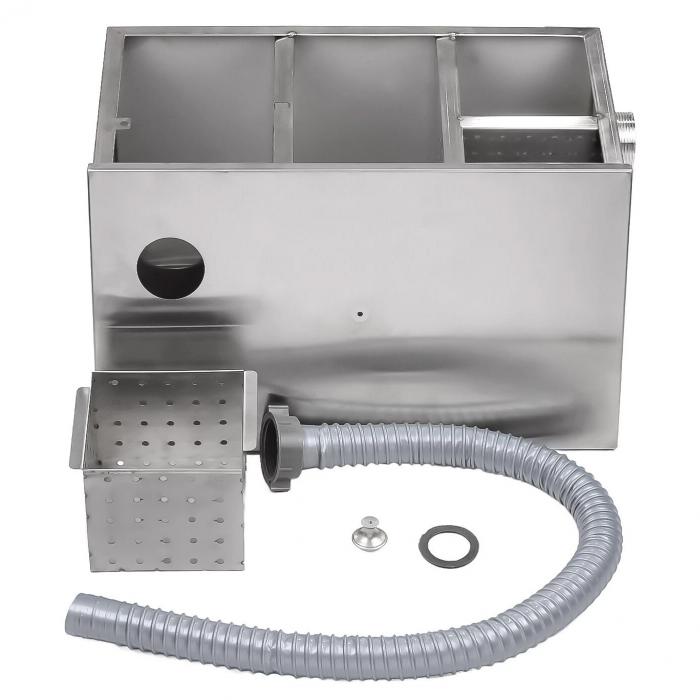 Dental Gipsabscheider / Sedimentationsbehälter aus Edelstahl mit 5-stufiger Filtration