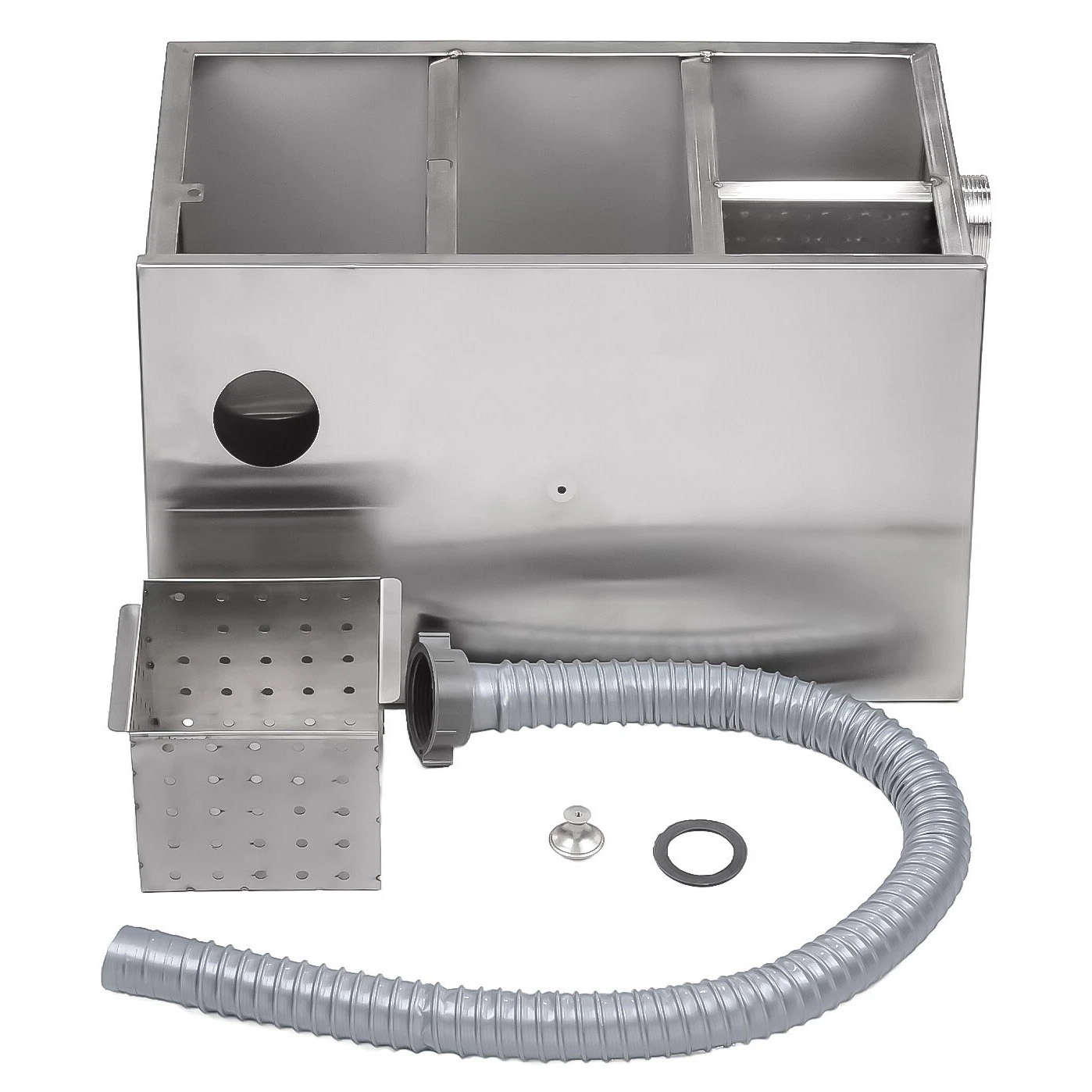 Dental Gipsabscheider / Sedimentationsbehälter aus Edelstahl mit 5-stufiger Filtration