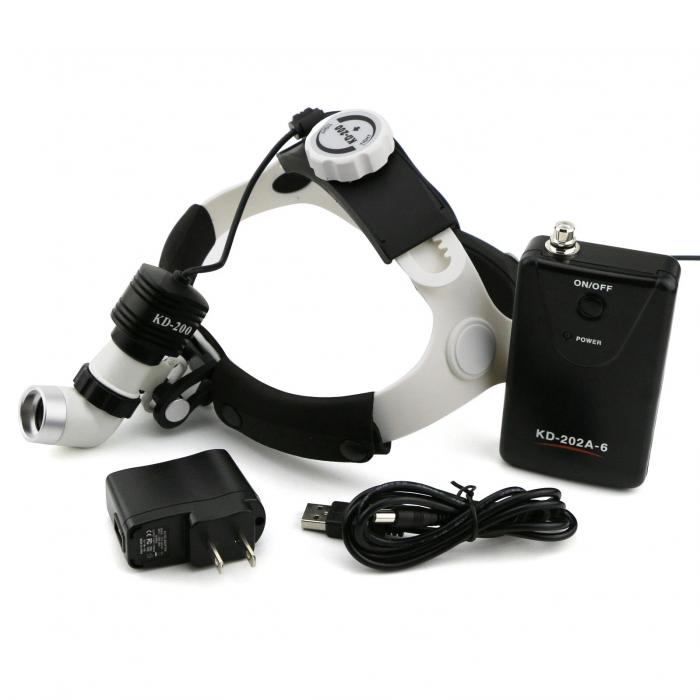 KWS KD-202A-6 Dental Lupenbrille Licht 5W LED 80000lx