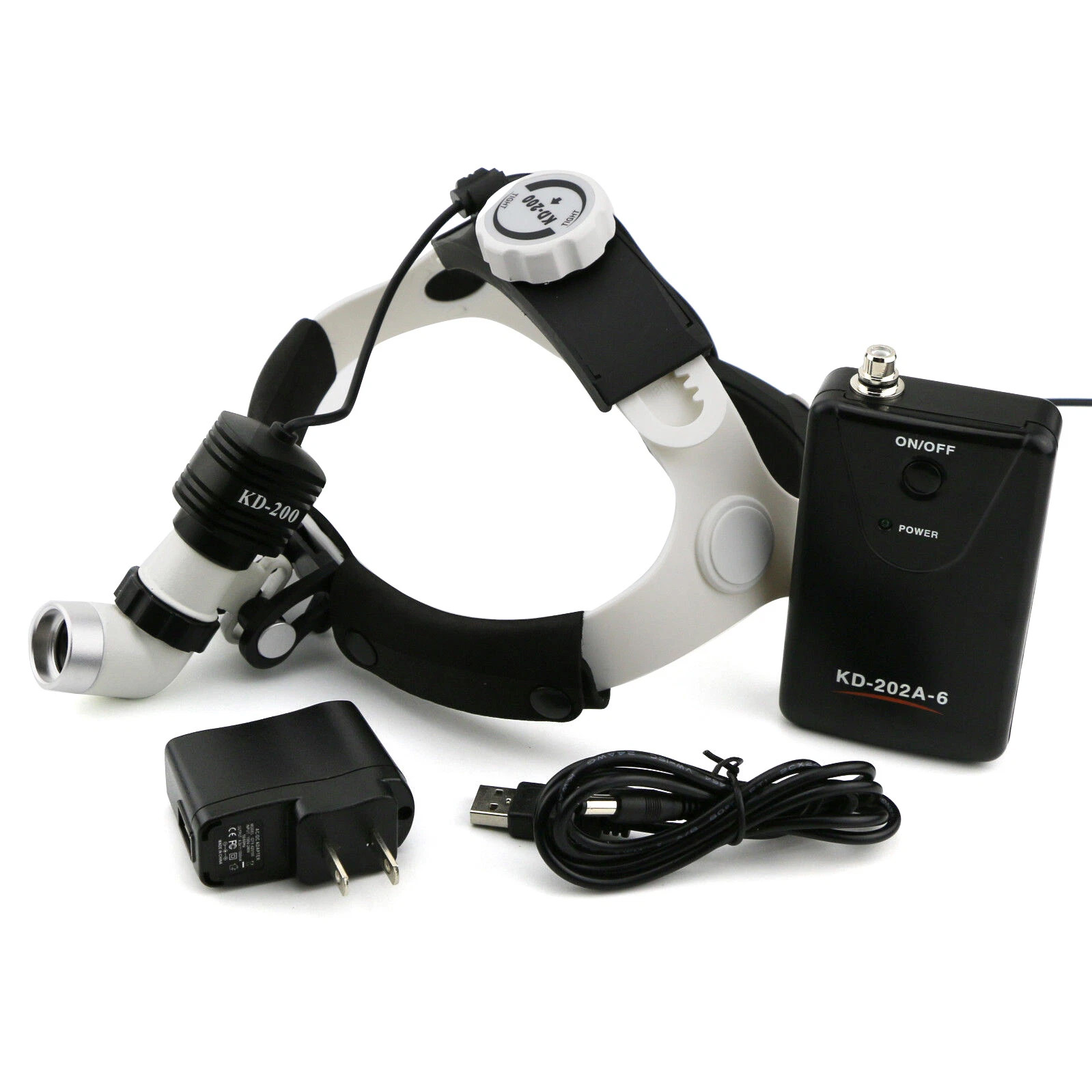 KWS KD-202A-6 Dental Lupenbrille Licht 5W LED 80000lx