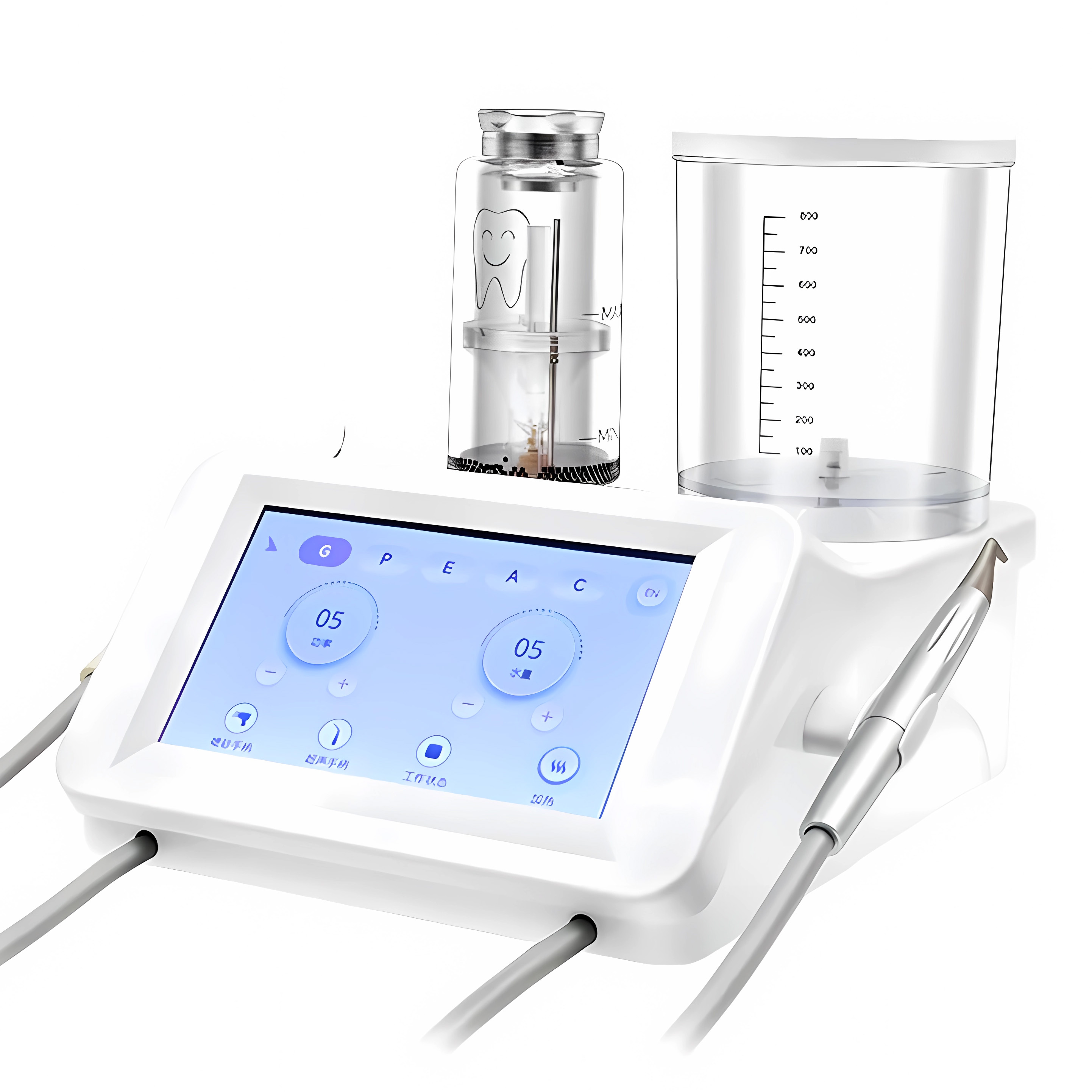 Dentales Ultraschall Scaler und Pulverstrahlgerät System für die Parodontaltherapie – 2-in-1-System PT-A