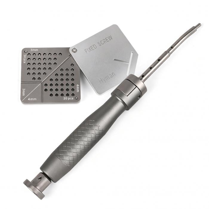 SEGMA Automatisches Mini-Membranfixationssystem, 30 Stück Knochenstifte 3mm / 4mm für FGG & GBR