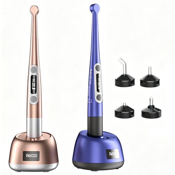Mecco Q9 Kabellose LED-Polymerisationslampe Dental mit integriertem Lichtmesser und Kariesdetektor