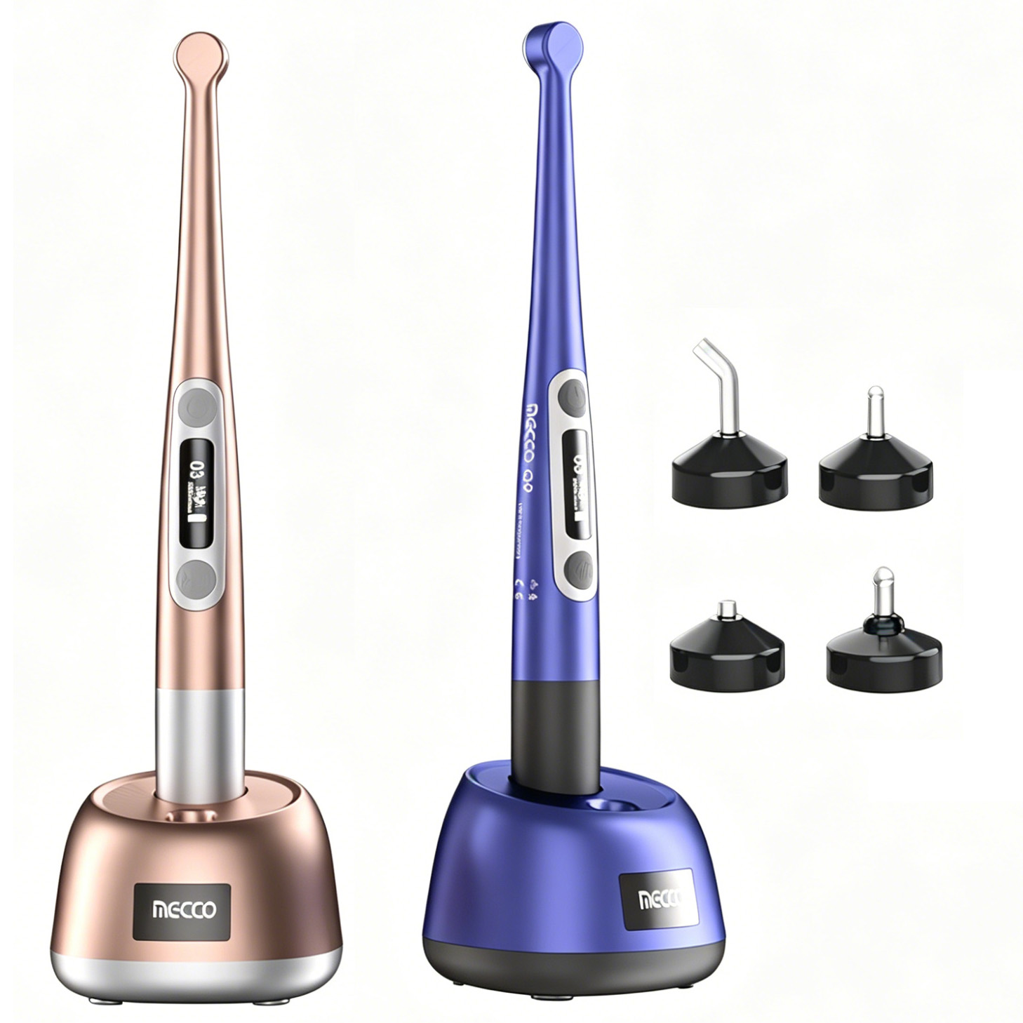 Mecco Q9 Kabellose LED-Polymerisationslampe Dental mit integriertem Lichtmesser und Kariesdetektor