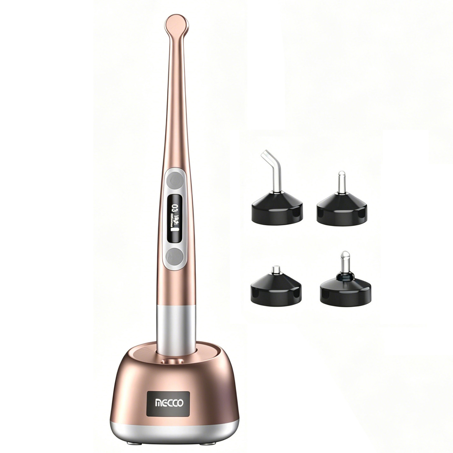 Mecco Q9 Kabellose LED-Polymerisationslampe Dental mit integriertem Lichtmesser und Kariesdetektor