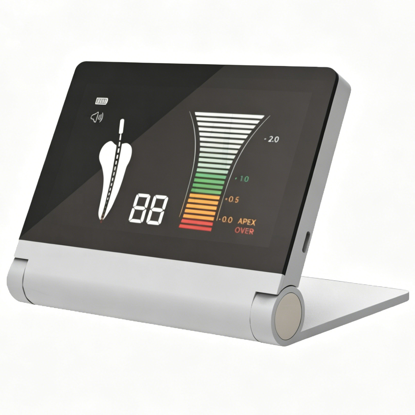 Mecoo A7 Dental Faltbarer Apexlokalisator mit 4,1-Zoll LED-hintergrundbeleuchtetes Display