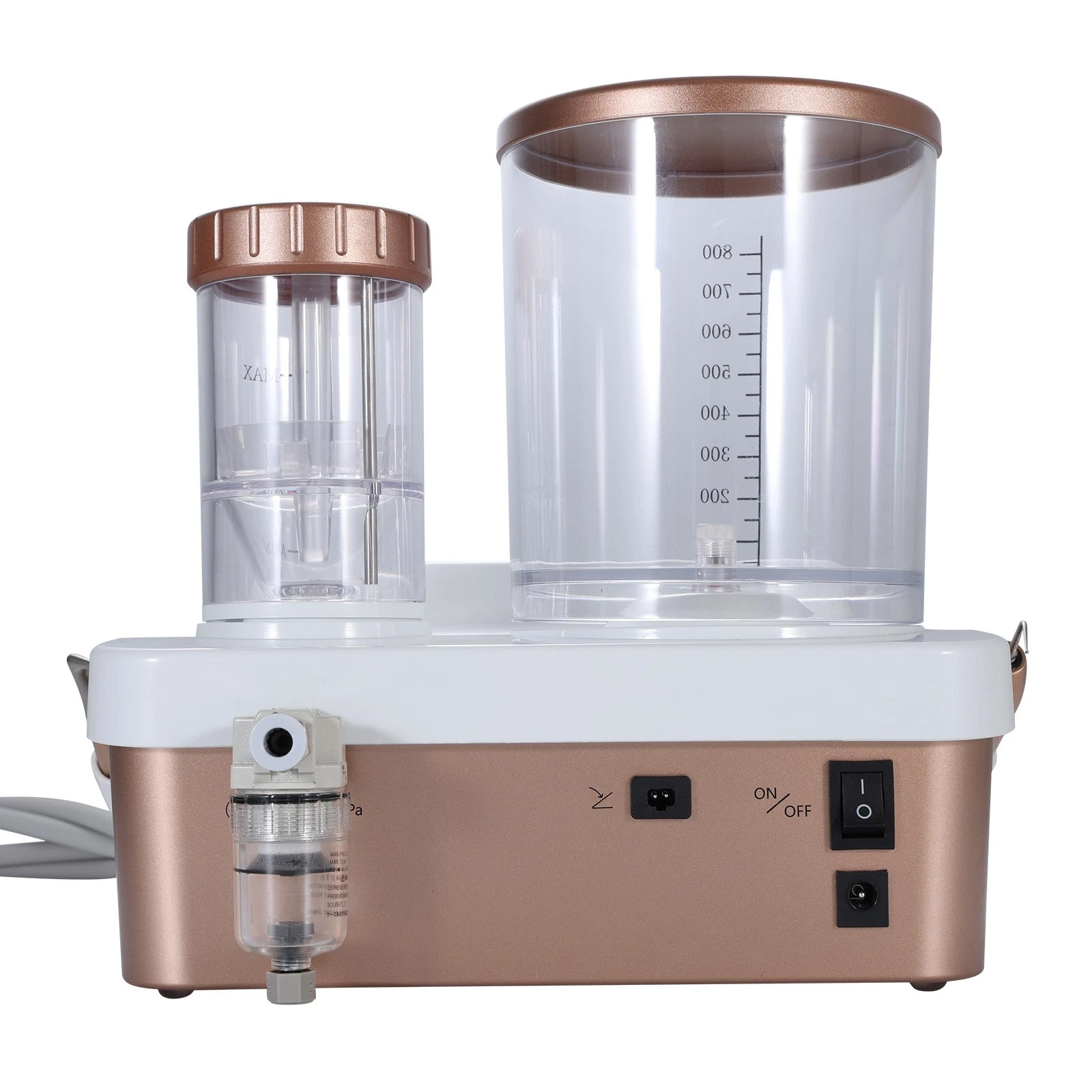 Dentales Ultraschall Scaler und Pulverstrahlgerät 2-in-1 Parodontaltherapiegerät mit Titanspitzen und Fußsteuerung