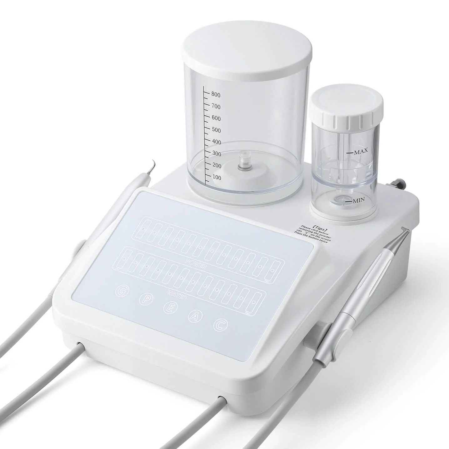 Dentales Ultraschall Scaler und Pulverstrahlgerät 2-in-1 System PerioJet Pro, G+P+E+A+C-Modus