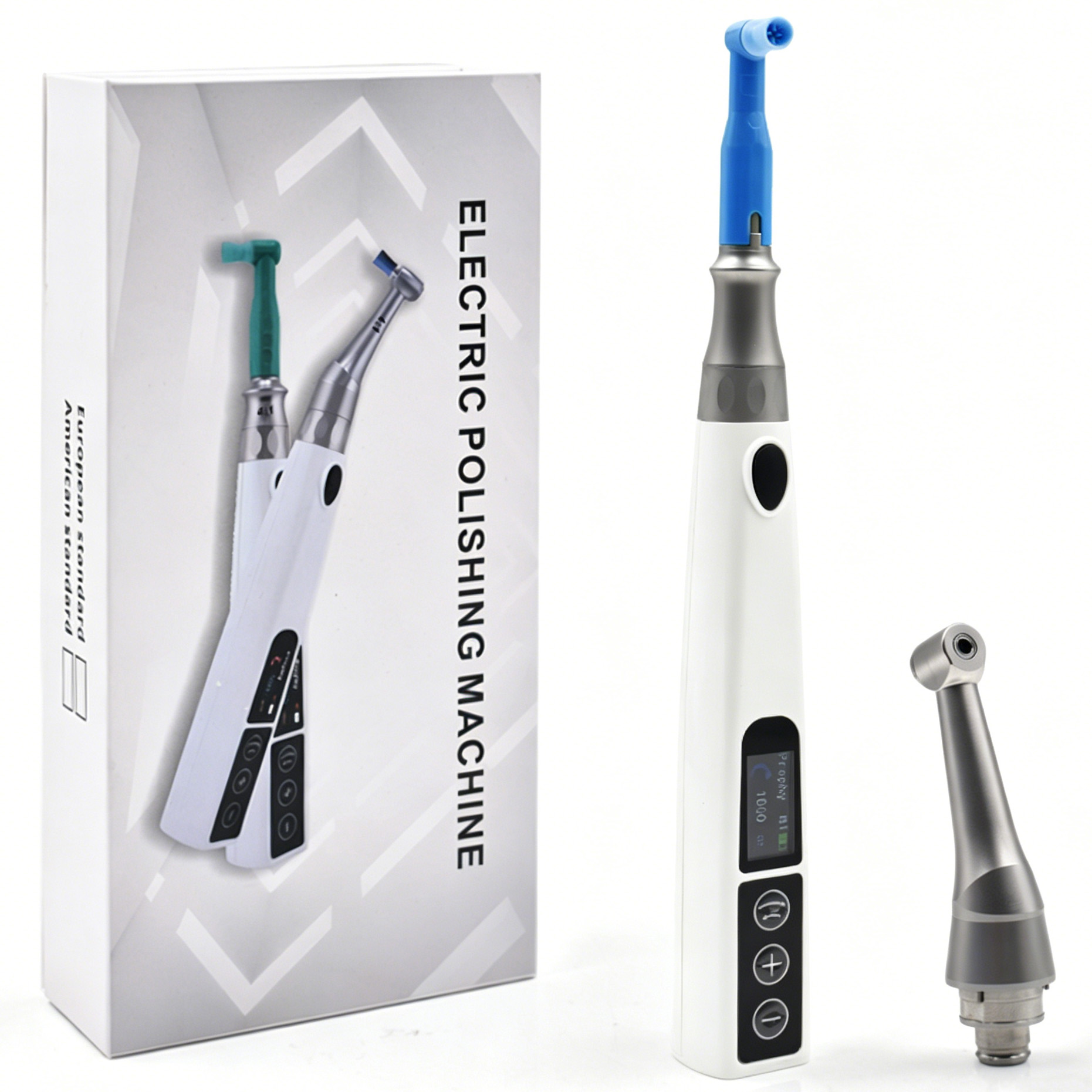 Dental Prophylaxe Handstück mit Winkelstück 4:1 + Nasenkonus