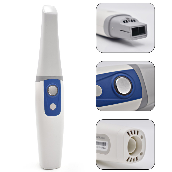 Dentaler 3D Intraoralscanner M108 mit LED-Lichtquelle, puderfrei und beschlagfrei