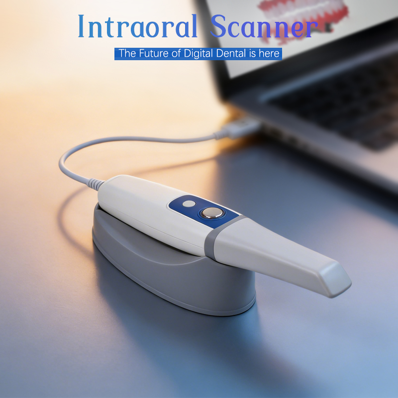 Dentaler 3D Intraoralscanner M108 mit LED-Lichtquelle, puderfrei und beschlagfrei