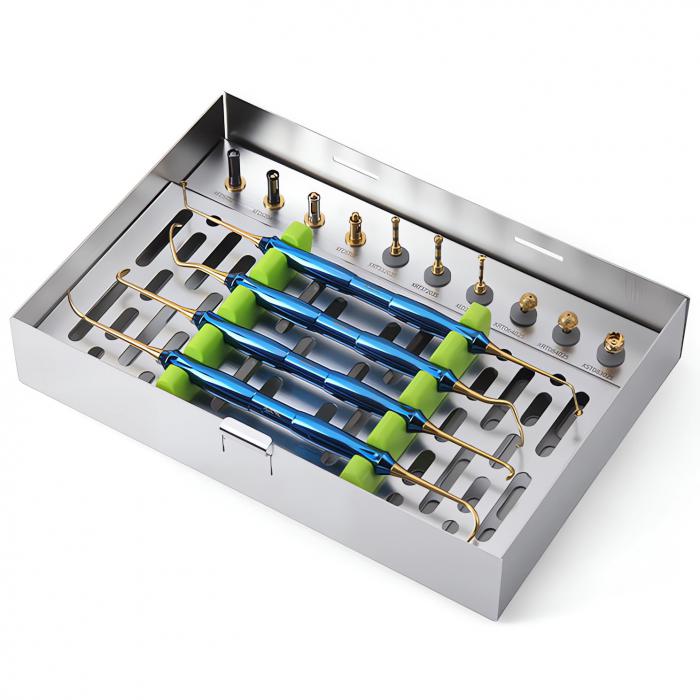 Implant Sinus-Lift Kit (DASK Kit) mit Implantat-Bohrstoppern und Sterilisationsbox