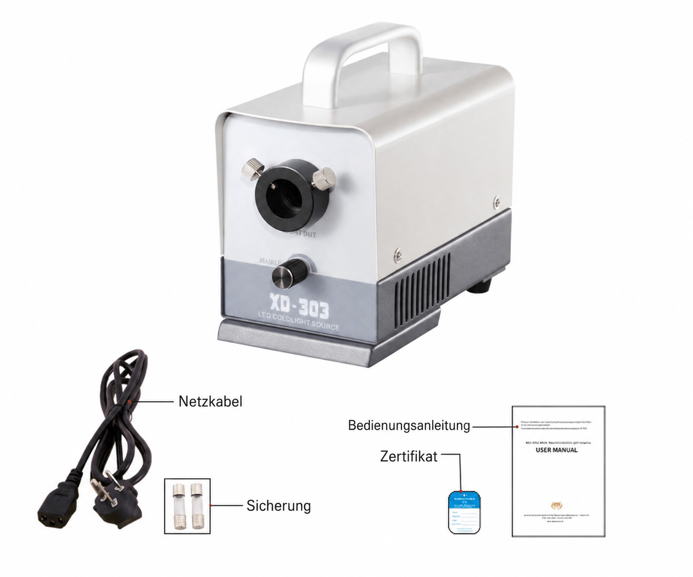 KWS XD-303-20W 20W LED Medical Portable Inspection Cold Light Source