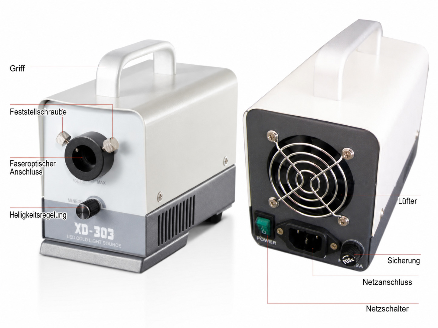 KWS XD-303-20W 20W LED Medical Portable Inspection Cold Light Source