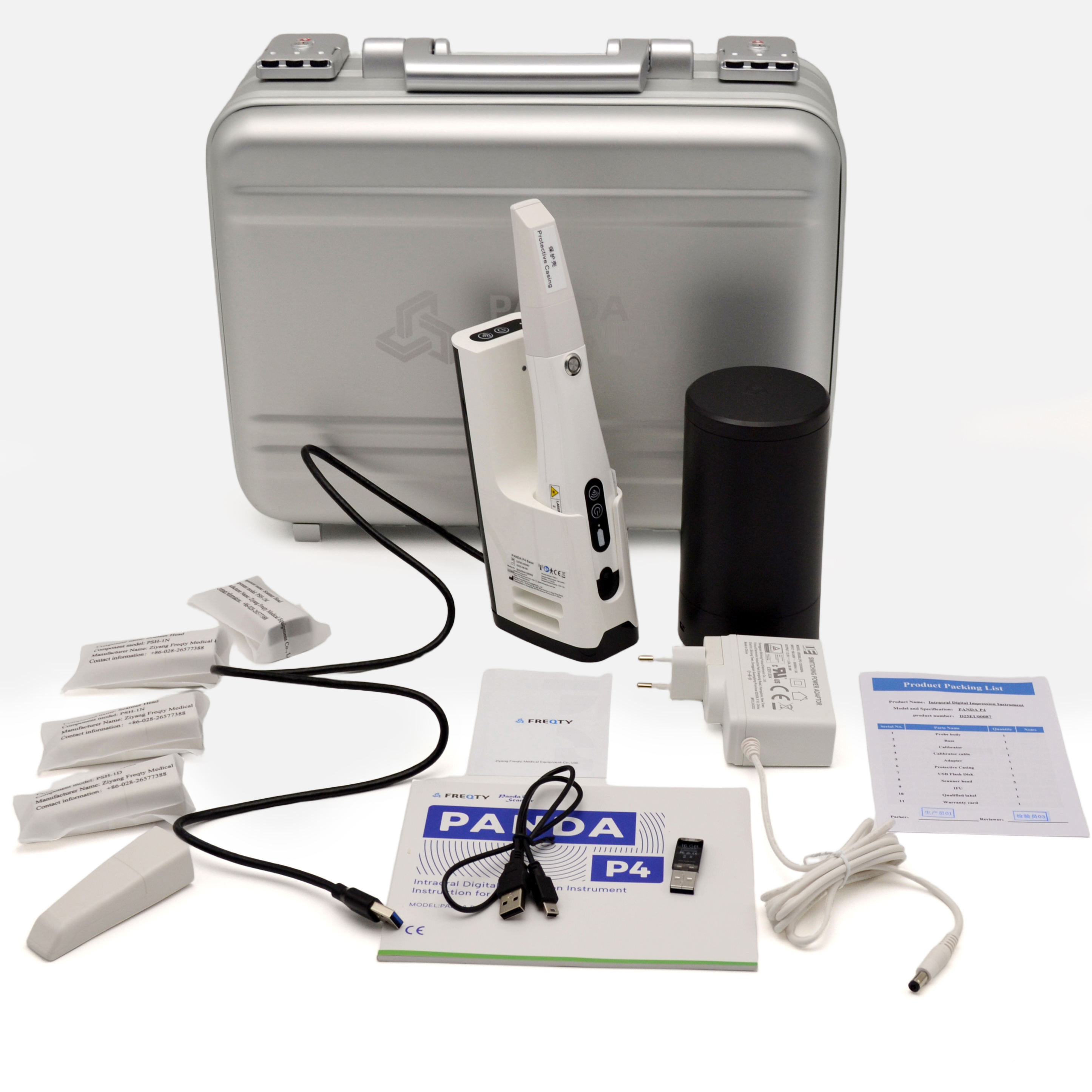 Panda P4 Kabelloser Intraoralscanner mit 6 Scannerspitzen